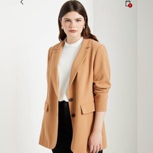 Eloquii Camel Blazer Jacket